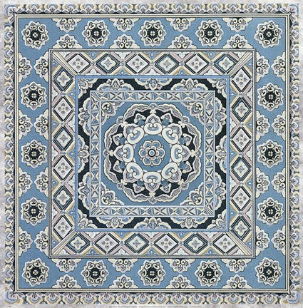 Blue Silver Tile III