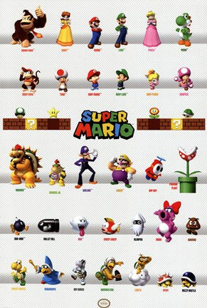 Super Mario - Character Grid
