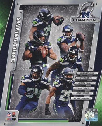 Seattle Seahawks 2014 NFC Champions Team Composite