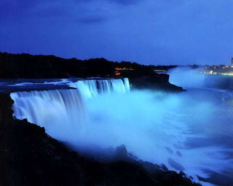 Niagara Falls at night, Niagara Falls, New York
