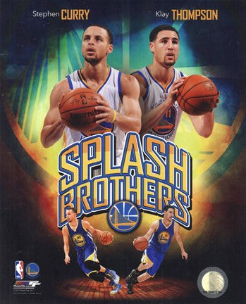 Stephen Curry & Klay Thompson Splash Brothers Portrait Plus