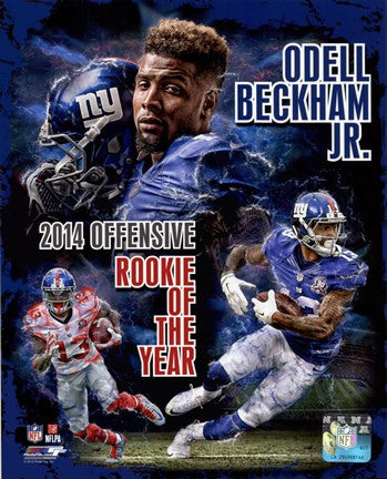 Odell Beckham Jr. 2014 NFL Offensive Rookie Of The Year Portrait Plus