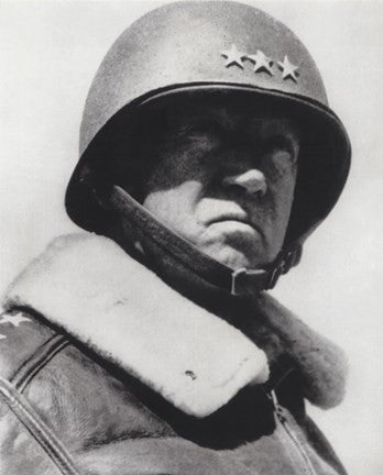 General George Patton in command of the US 7th Army in World War Two