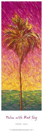 Palm With Red Sky
