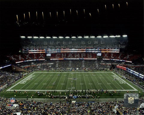 The New England Patriots unveil the Super Bowl XLIX championship banner at Gillette Stadium 2015