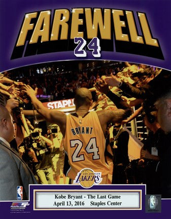 Kobe Bryant plays his final NBA game-Staples Center- April 13, 2016
